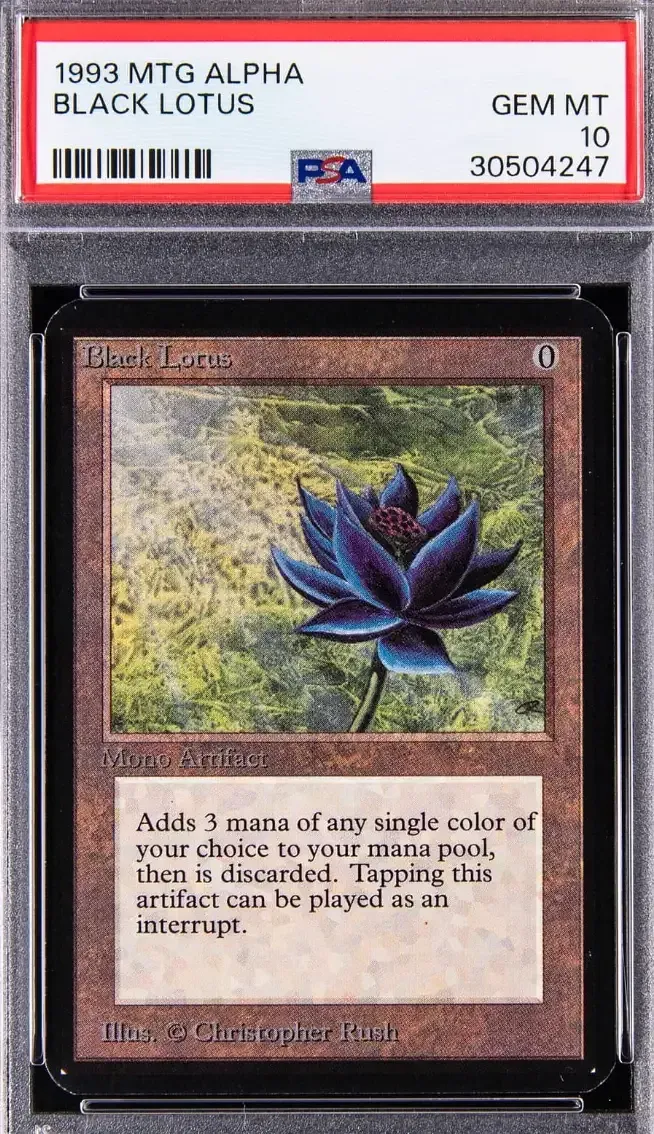 1993 Magic: The Gathering Limited Edition Alpha Black Lotus - PSA GEM MT 10