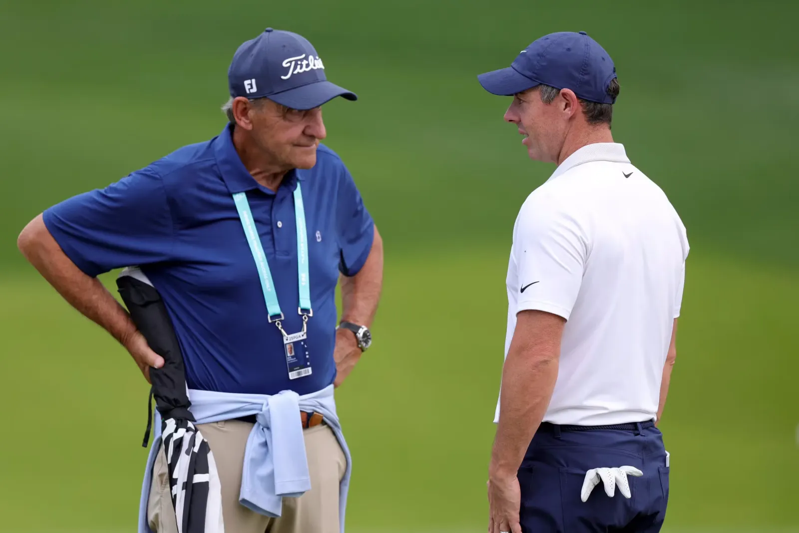 Sports psychologist Bob Rotella with golfer Rory McIllroy.