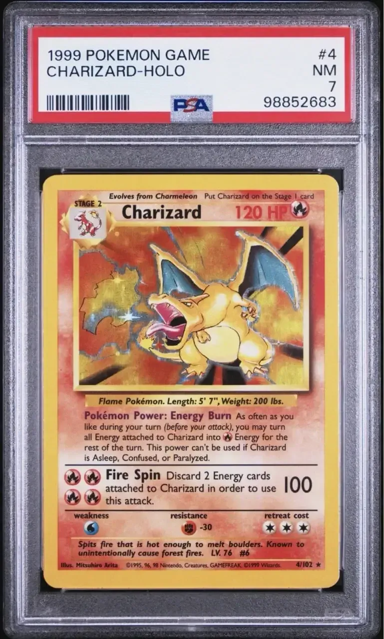 Base Set Charizard PSA 7