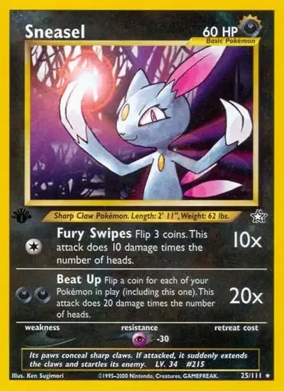 Neo Genesis 1st Edition Sneasel