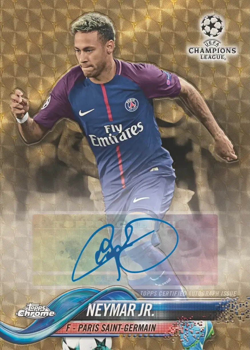 2017 Topps Chrome Neymar Superfractor Auto