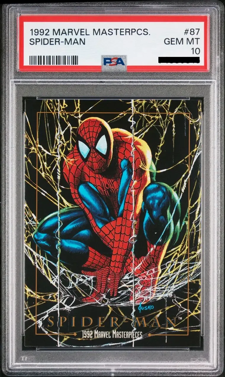 Spider-Man 1992 Marvel Masterpieces #87 PSA 10
