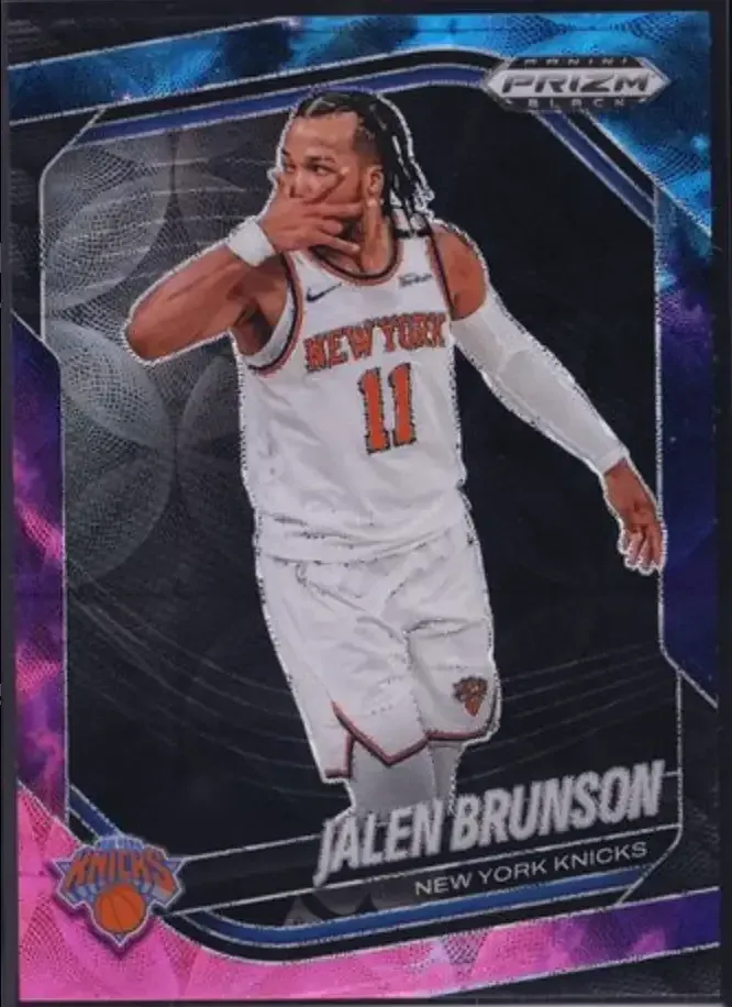 2024 Panini Prizm Black Nebula FOTL Jalen Brunson 1/1 #160