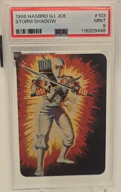 1986 GI Joe Hasbro Storm Shadow #103 PSA 9