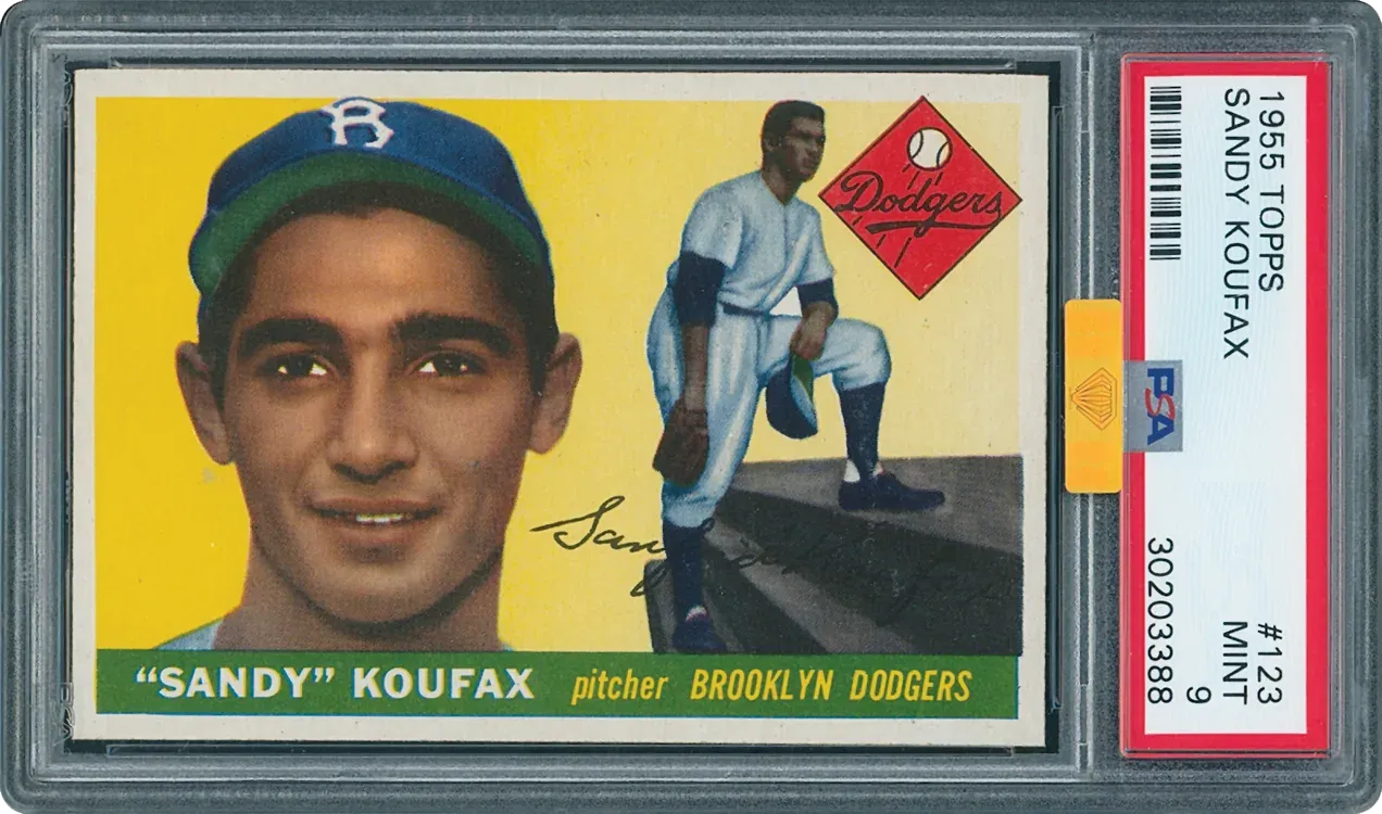 Sandy Koufax rookie card sets record in Memory Lane auction