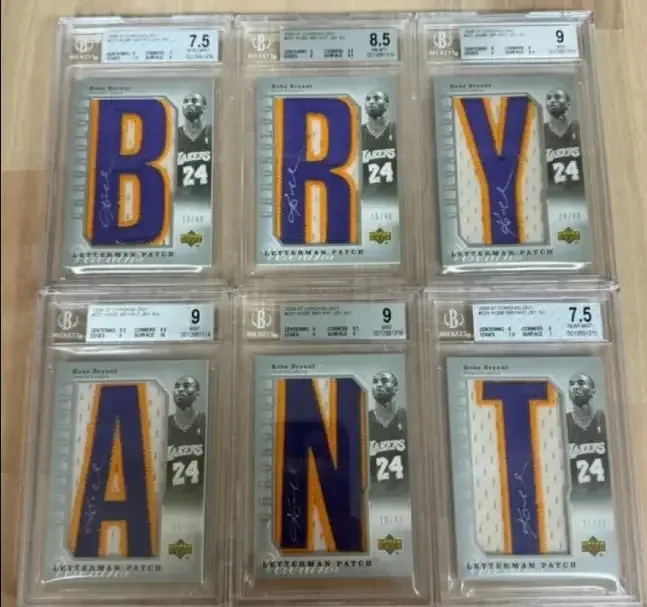 Kobe Bryant's only known Upper Deck Chronology 2006-07 completed BRYANT name plate graded by Beckett.