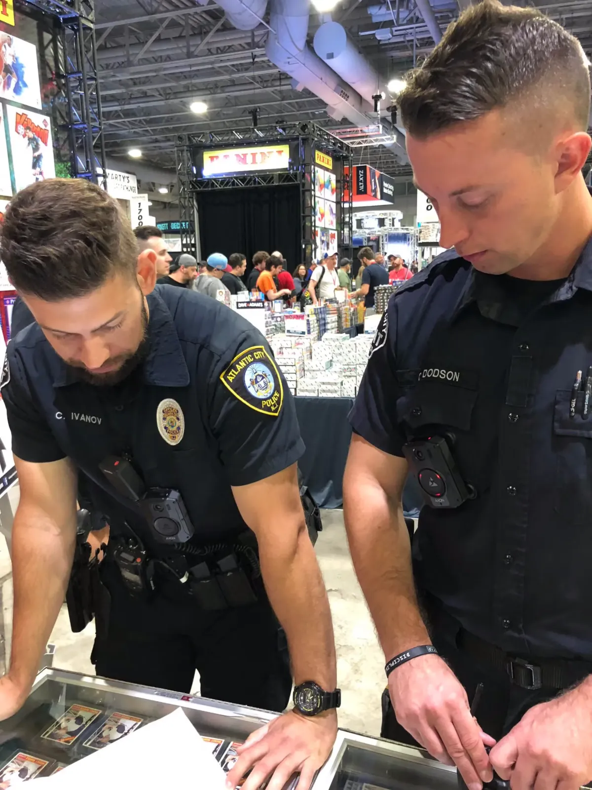 Police officers at The National in Atlantic City in 2022.