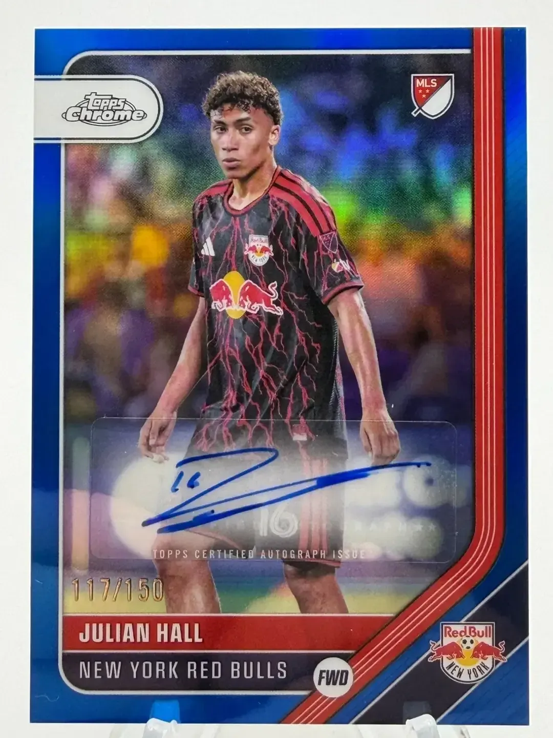 2026 Topps Chrome MLS Julian Hall Blue Auto /150