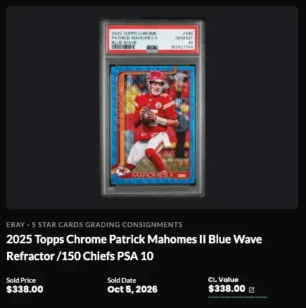 Patrick Mahomes Sale