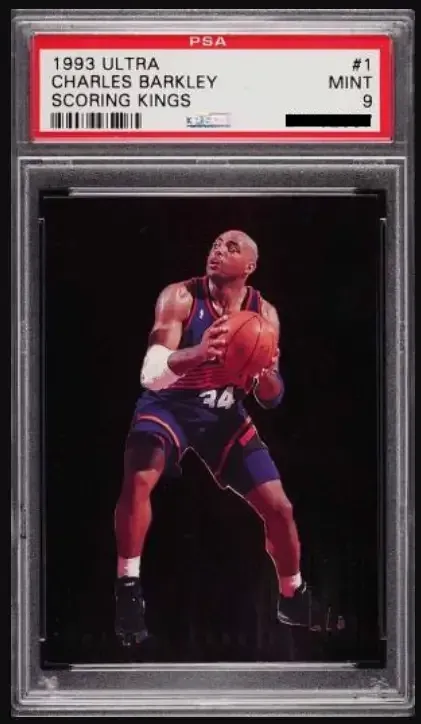 Barkley's 1993 Ultra Scoring Kings in a PSA 9 slab is up 271% over the last year.