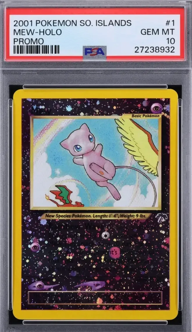 2001 Pokemon Southern Islands Promo Holo Mew #1 PSA 10