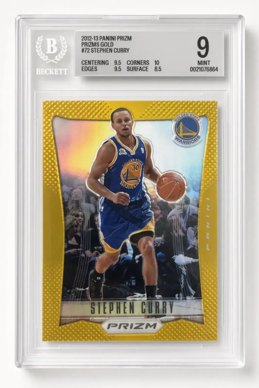 Stephen Curry Gold Prizm BGS 9