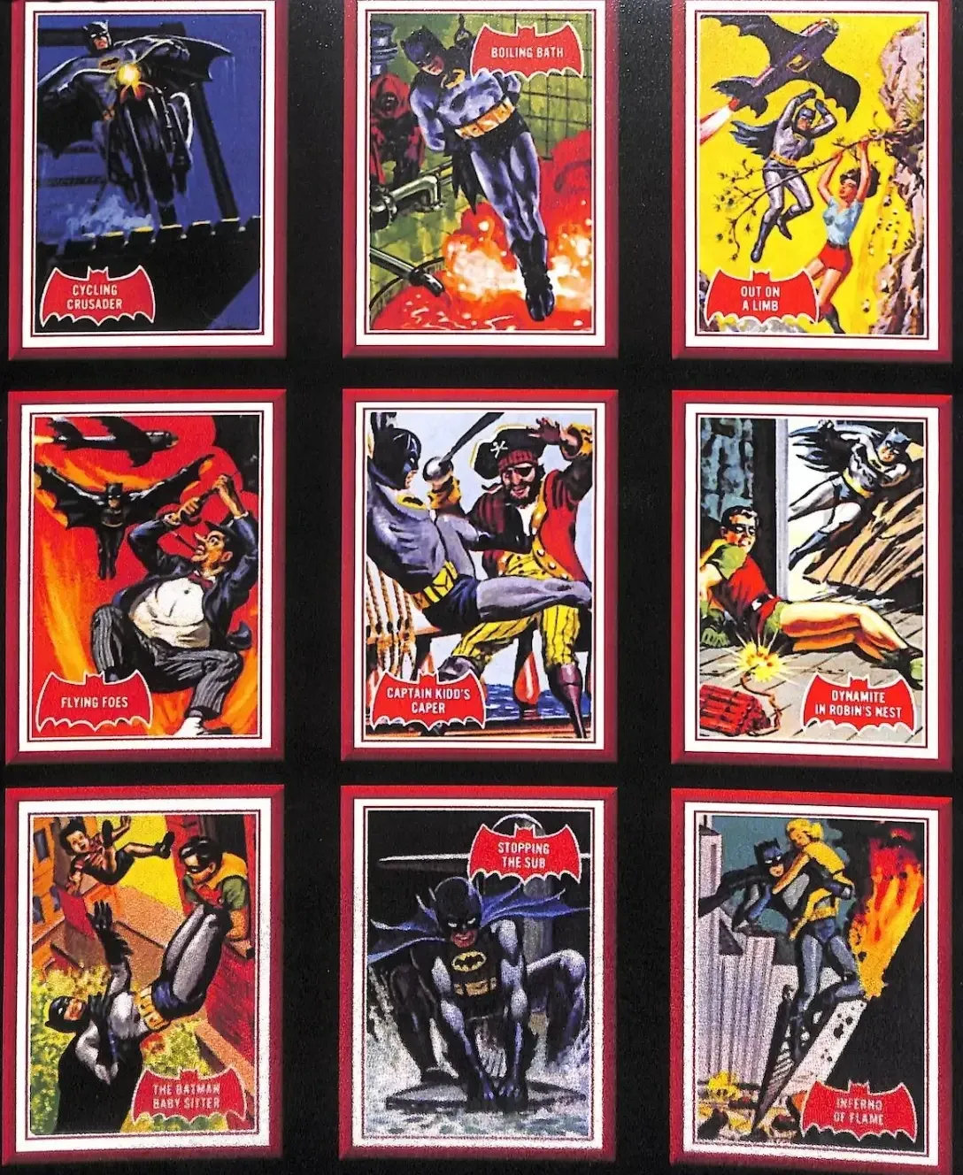 1966 Batman Red Complete Set in Custom Binder