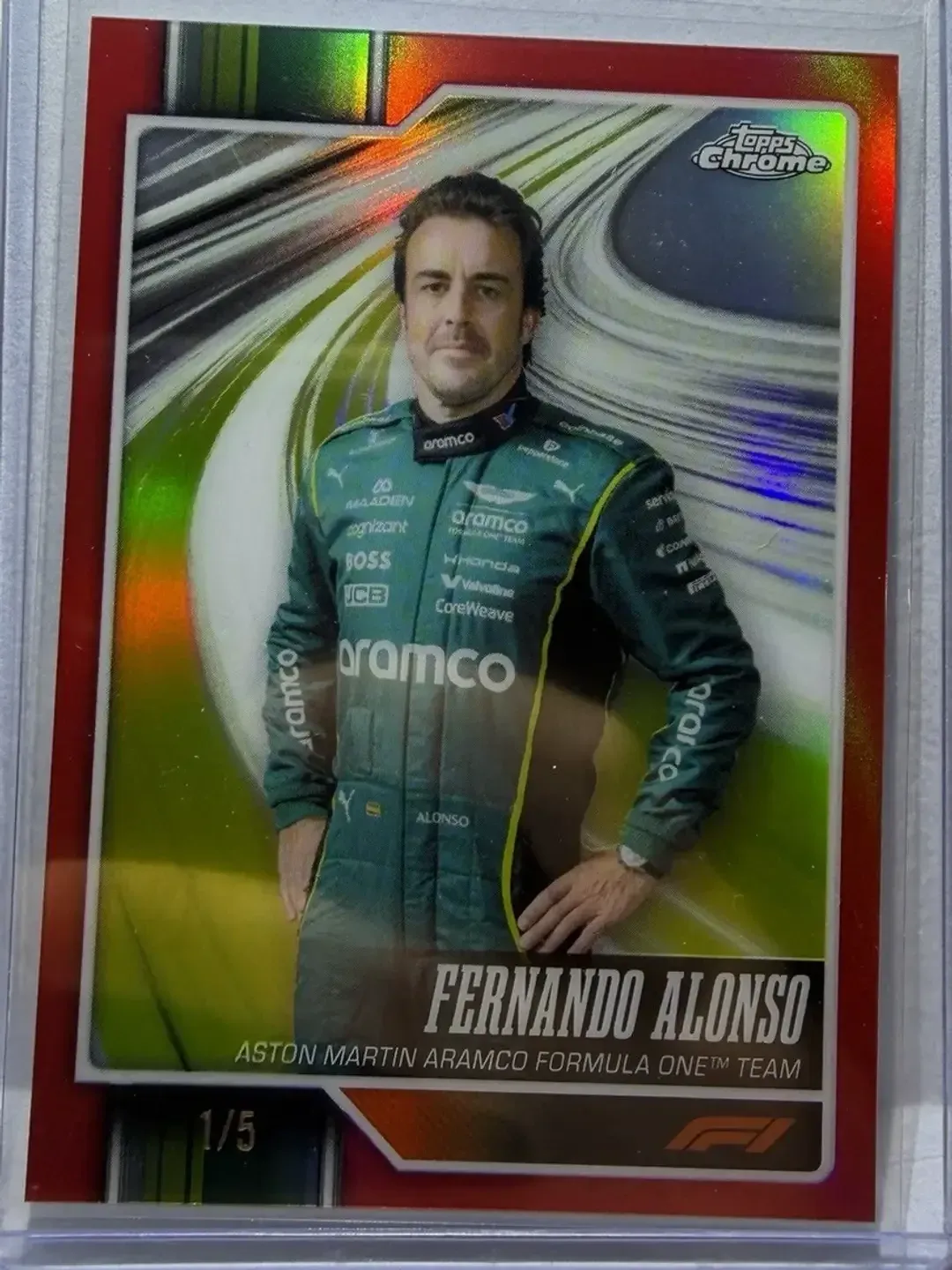 Fernando Alonso Red Refractor /5