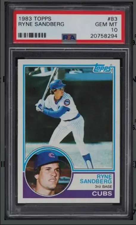 Ryne Sandberg – Chicago Cubs – Card #83 (Rookie Card)