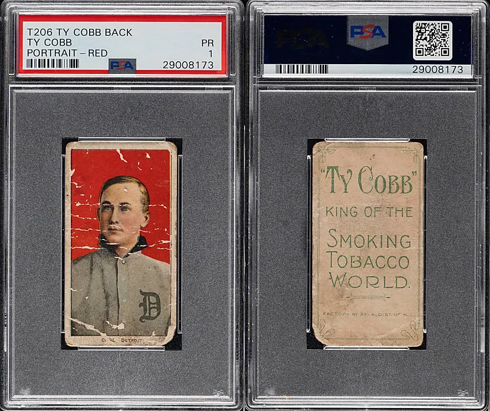 Ty Cobb Cards Lead REA October Auction Results