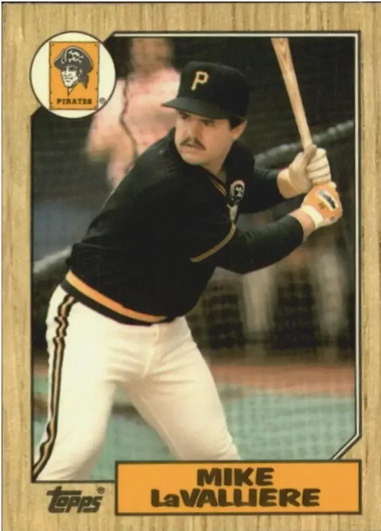 Mike LaValliere 1987 Topps Traded Tiffany #61T