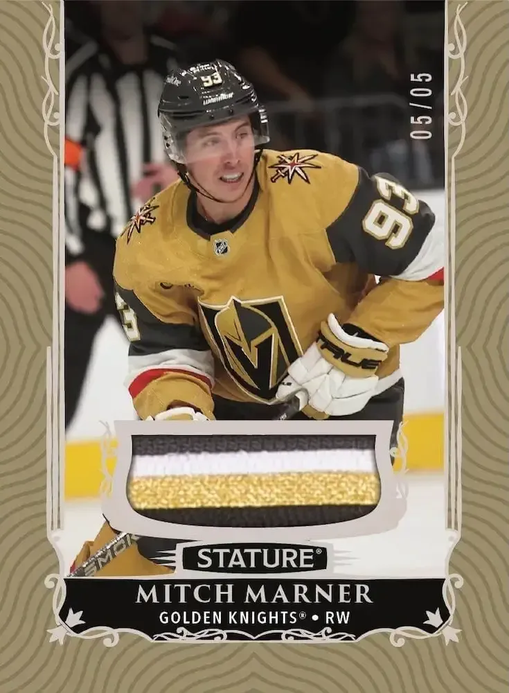 All of Stature's Patch parallels are numbered, including the Gold versions that are limited to only five.