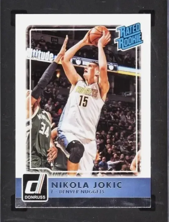 This Jokić rookie card appears on PSA's stolen list, illustrating the challenge of identifying individual stolen copies.