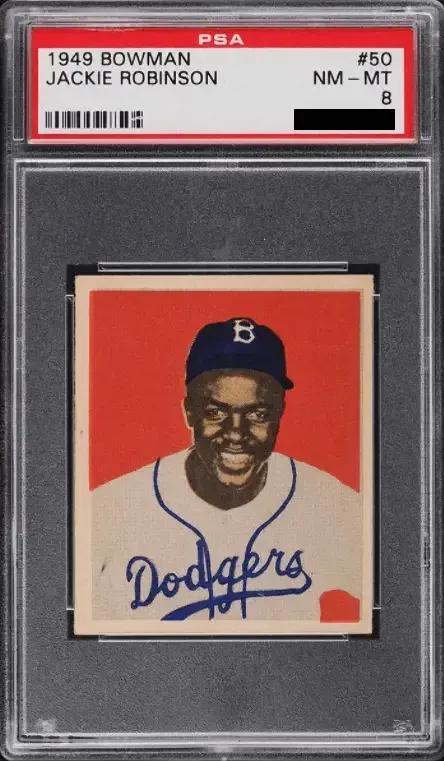 Jackie Robinson 1949 Bowman #50 PSA 8