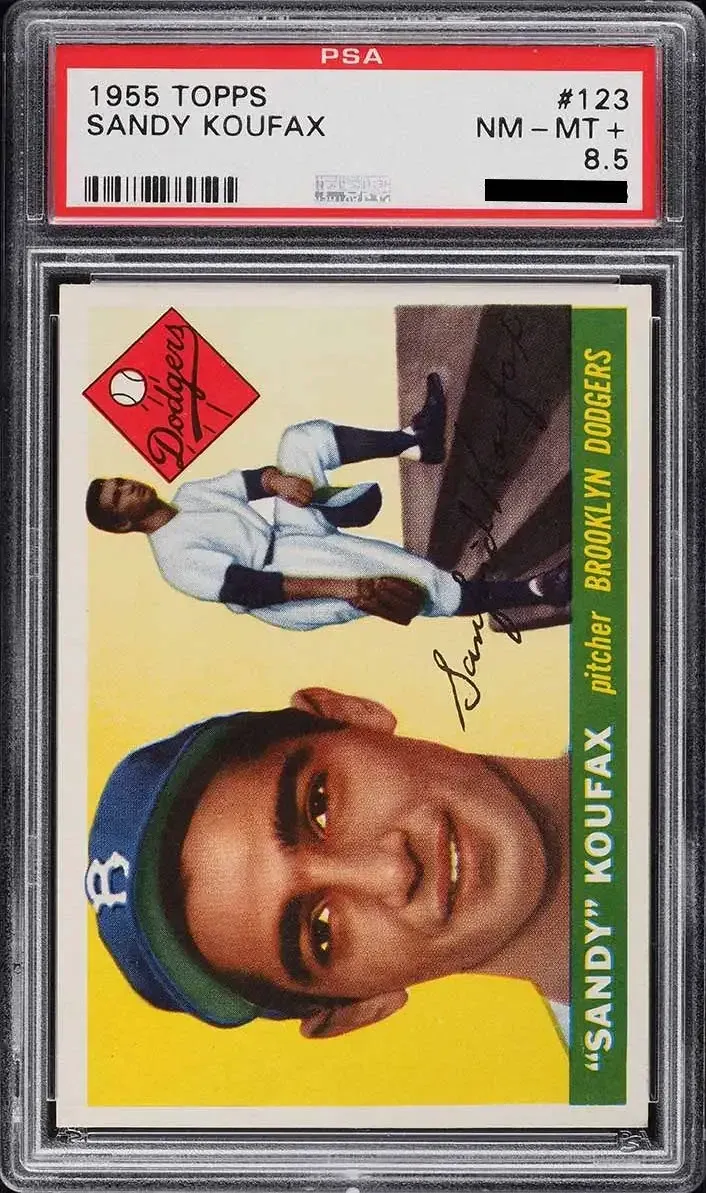 Sandy Koufax 1955 Topps #123 PSA 8.5