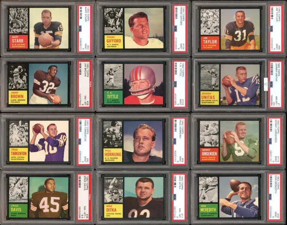 1962 Topps Football Set Sets Record at $1.47 Million