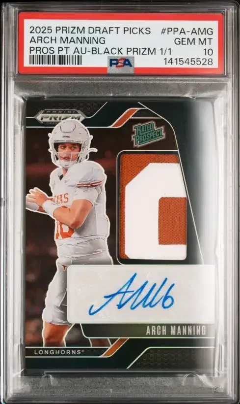 Arch Manning Signs Exclusive Trading Card Deal With Topps