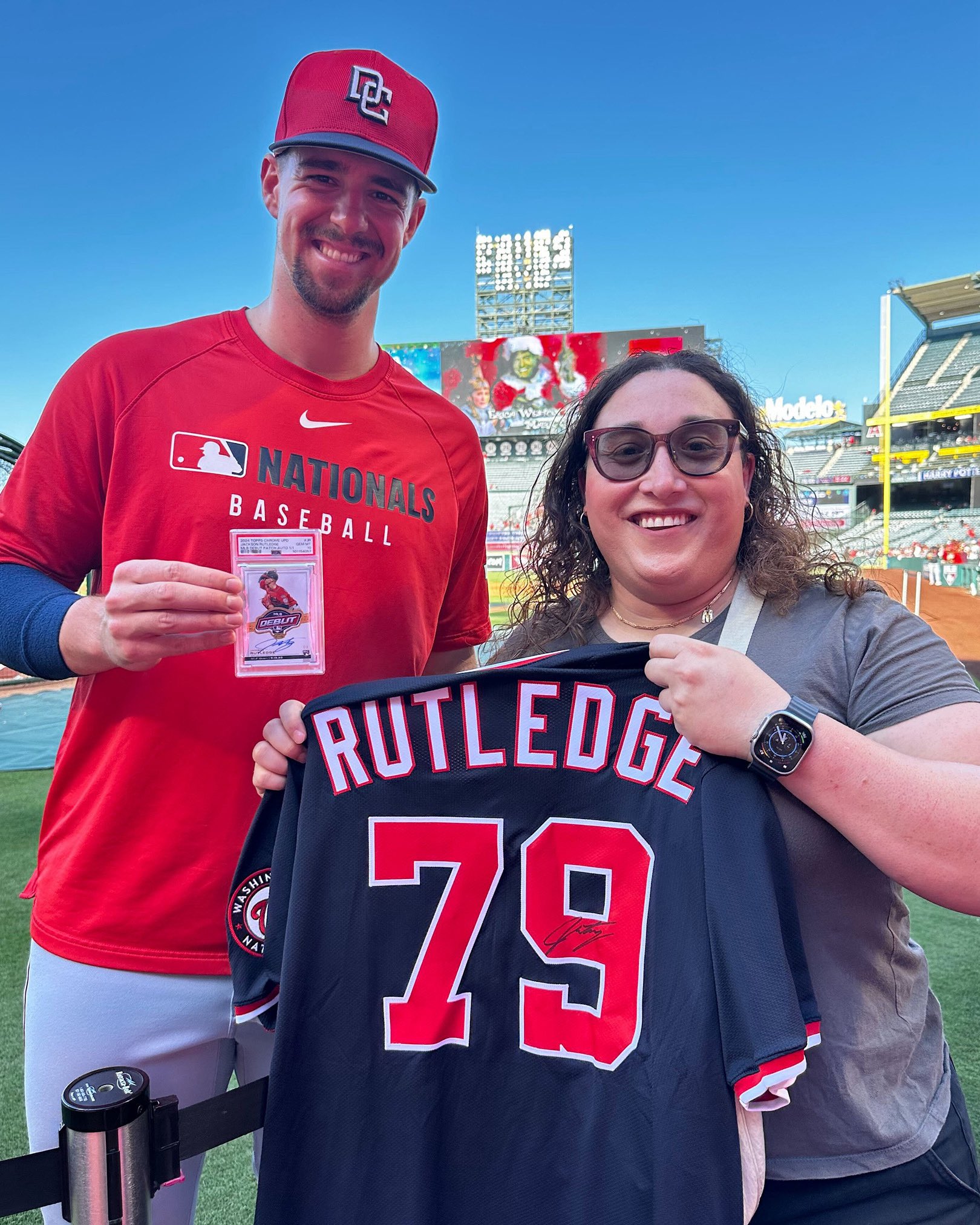 Collector Annabelle Turns Rare Jackson Rutledge Card into Unforgettable On-Field Moment