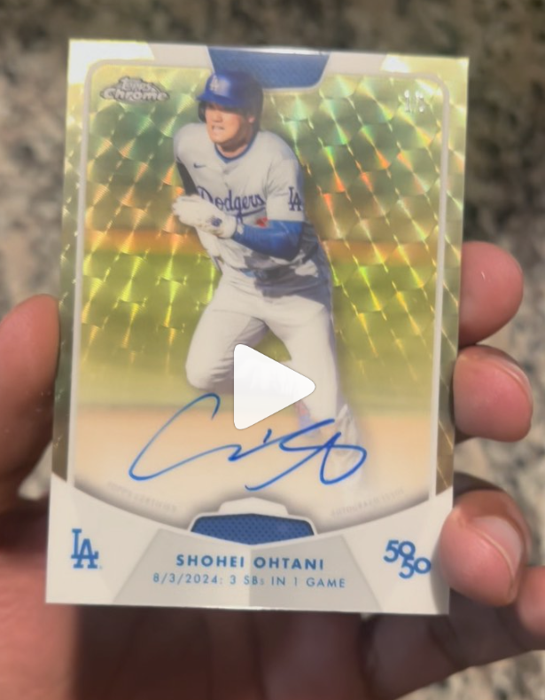 Collector’s Dream: Shohei Ohtani’s 1/1 Superfractor Pulled from Topps 50/50 Set