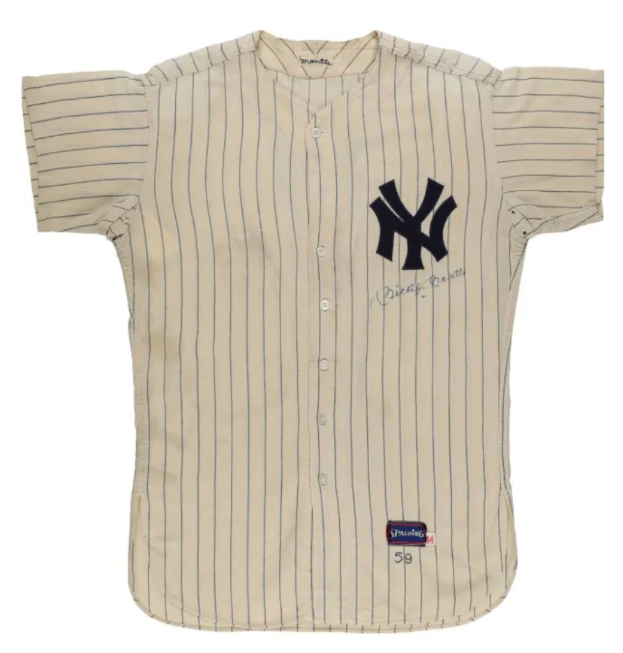 Game-Worn Mickey Mantle Jersey from 1959-60 Yankees Season Goes to Auction