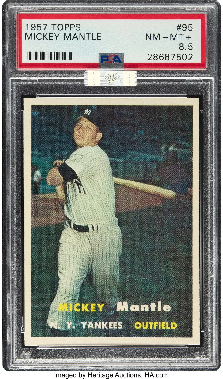 Heritage Auctions Offers Four High-Grade Mickey Mantle Cards