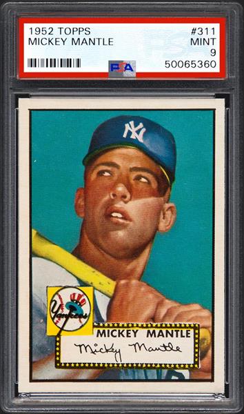 Fake 1952 Topps Mickey Mantle