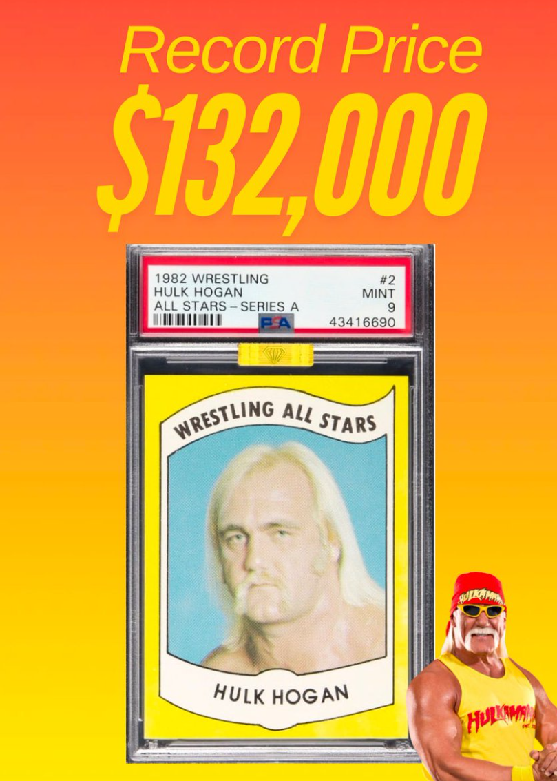 Hulk Hogan’s Iconic 1982 Card Breaks Records, Selling for $132,000