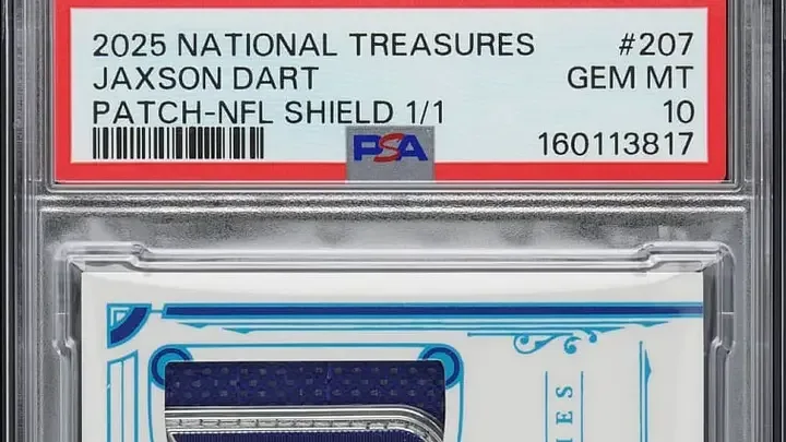 Jaxson Dart Card Market Tops $100K With Record Sale
