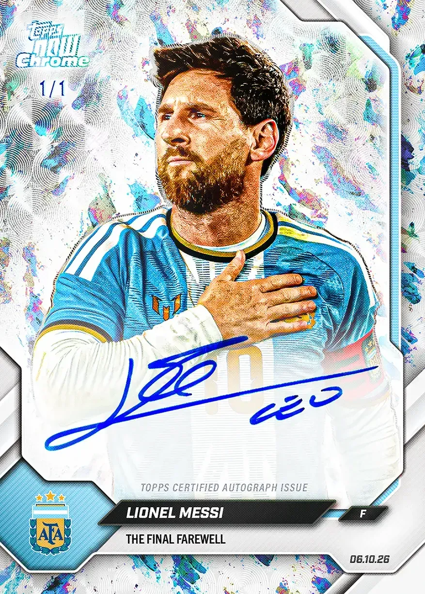 Messi Topps NOW Pack Sets Record, Unlocks 1/1 White OpalFractor