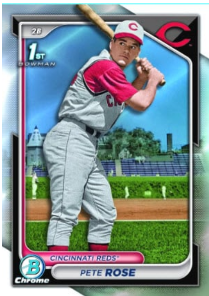 Pete Rose Featured in 2024 Bowman Baseball Cards, Ending Long MLB Hiatus