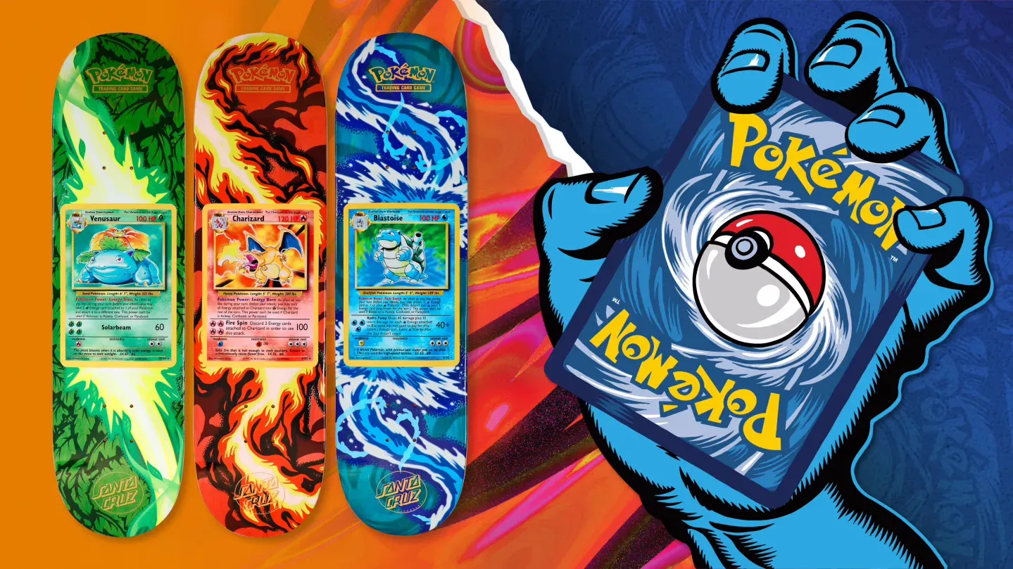 Pokémon and Santa Cruz Launch Blind Bag Skateboard Decks
