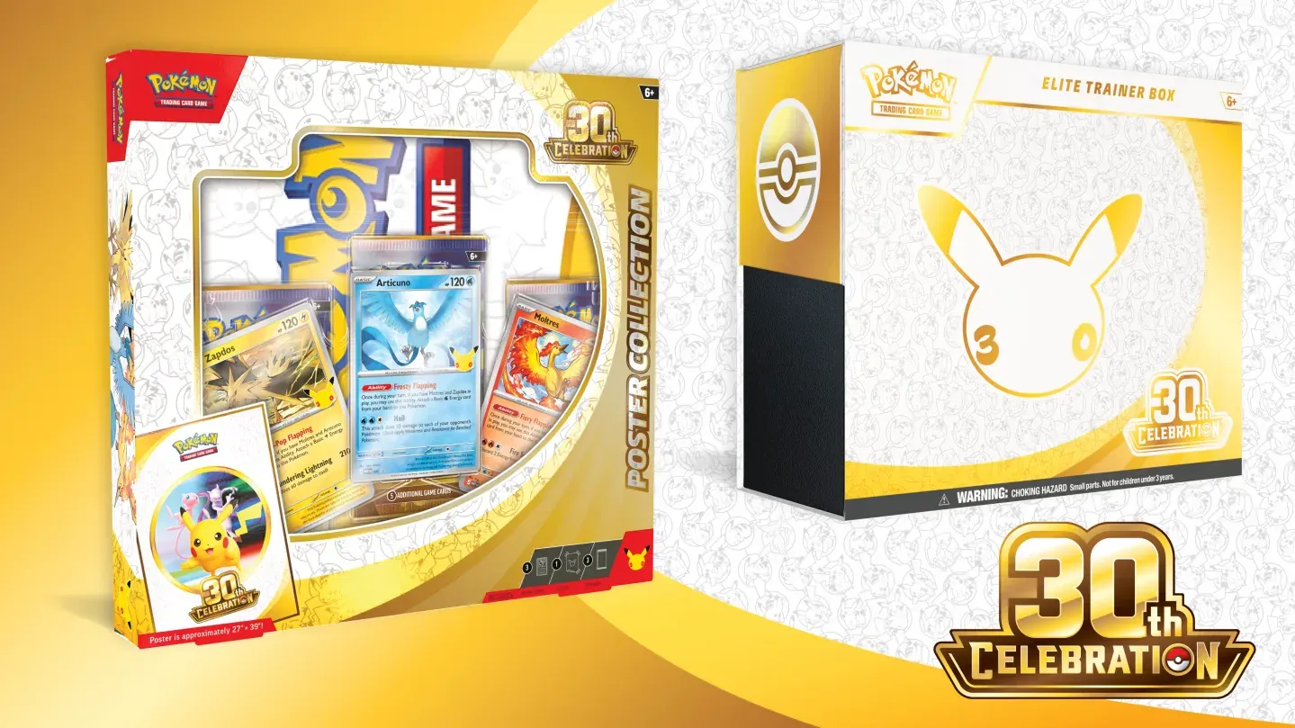 Pokémon TCG 30th Celebration Product Lineup Revealed