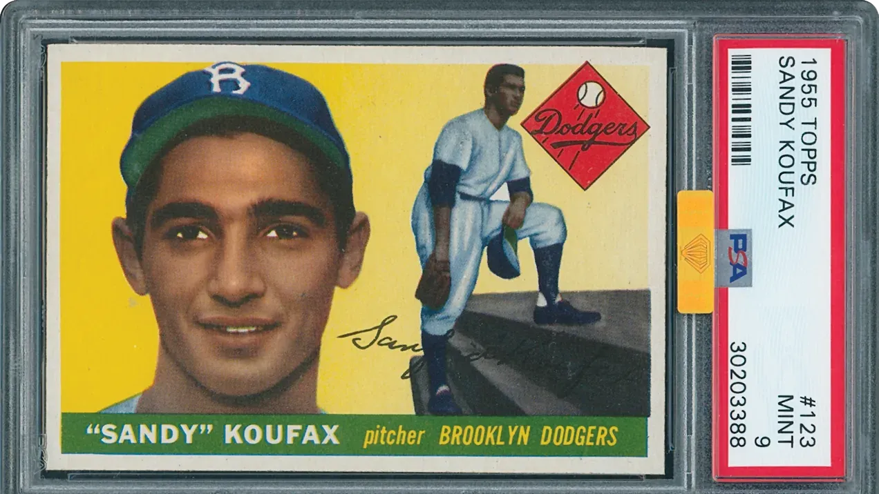Sandy Koufax rookie card sets record in Memory Lane auction