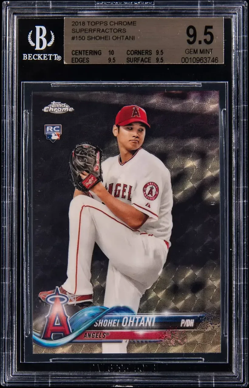 Shohei Ohtani 2018 Topps Chrome Superfractor Sells for $2.56M