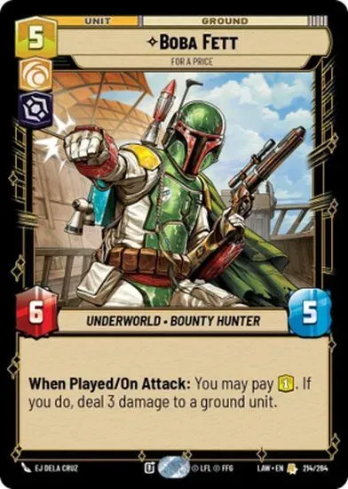 Top 3 Boba Fett Cards in Star Wars: Unlimited