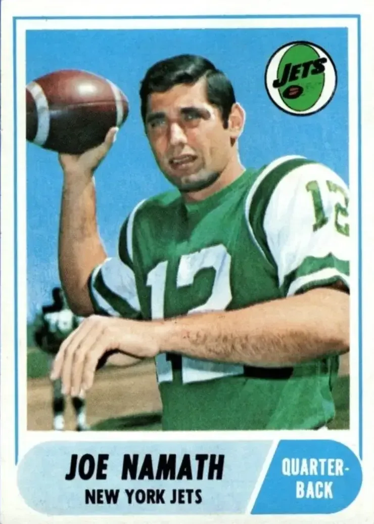 Top 5 Most Valuable Joe Namath Football Cards