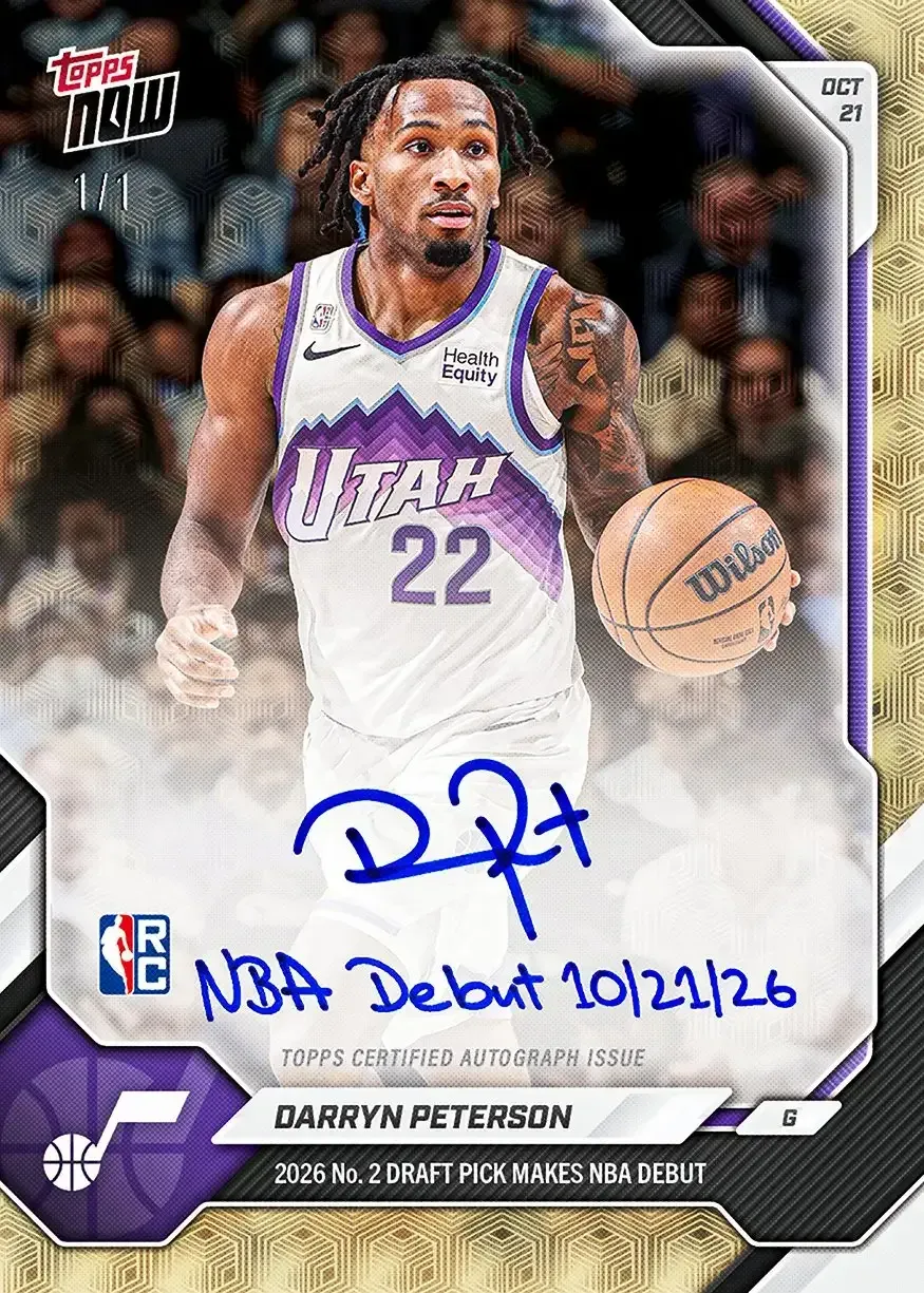 Topps Brings Back NBA Debut Inscription Autographs for Rookies