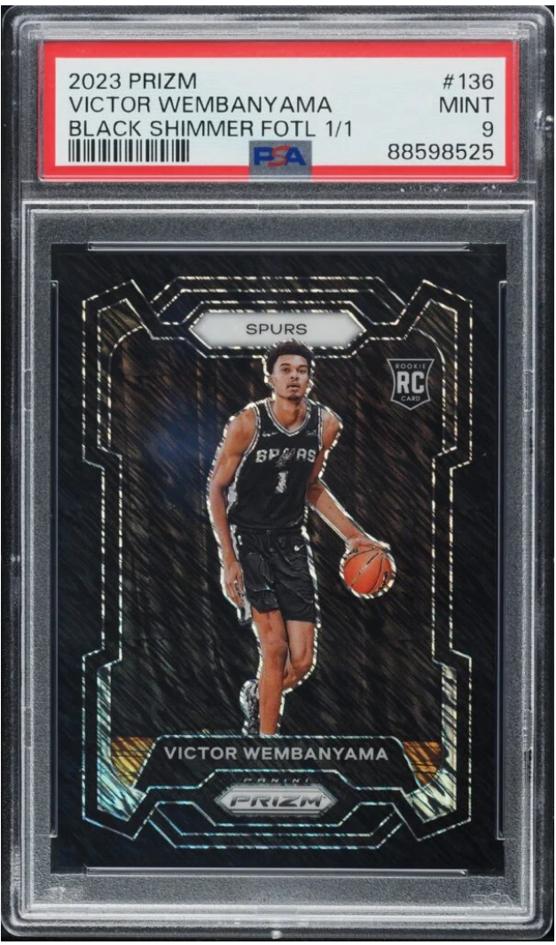 Victor Wembanyama Rookie Card Sets New Auction Record with $516,000 Sale